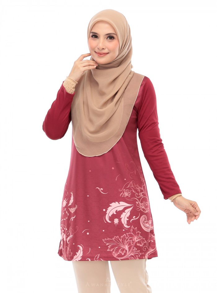 Nuha | Maroon