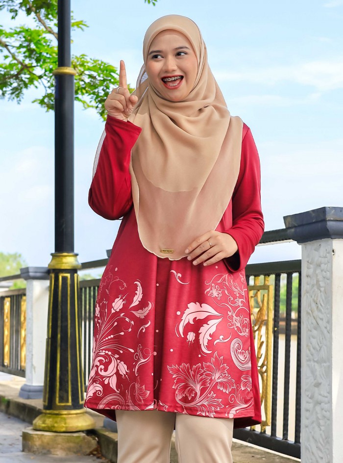 Nuha | Maroon