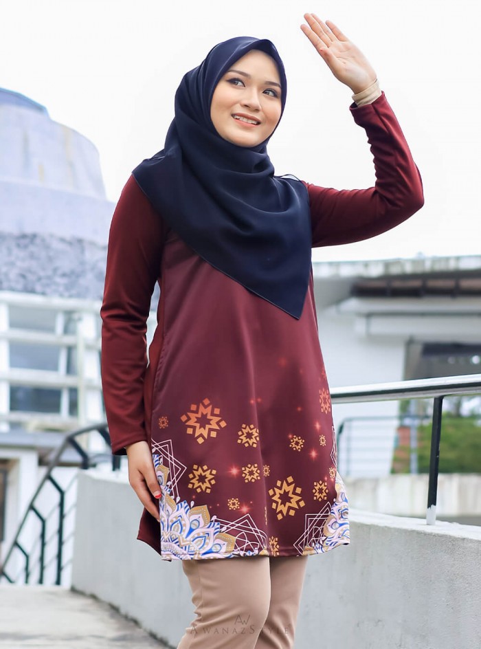 Hawa | Burgundy Brown