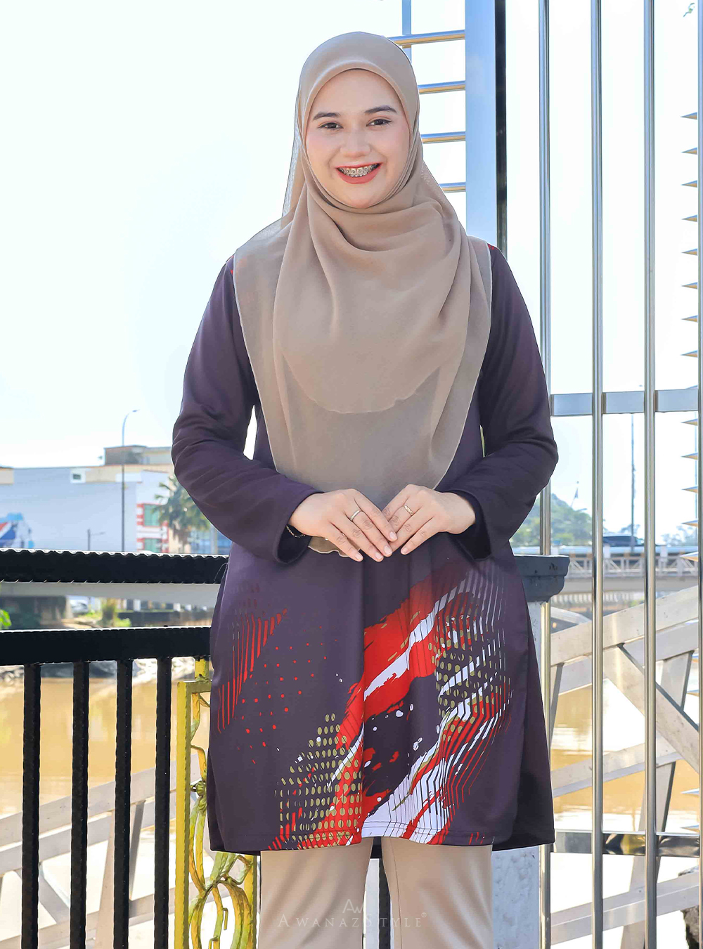 Awanazstyle | Muslimah With Fashion | Meeya | Dark Brown