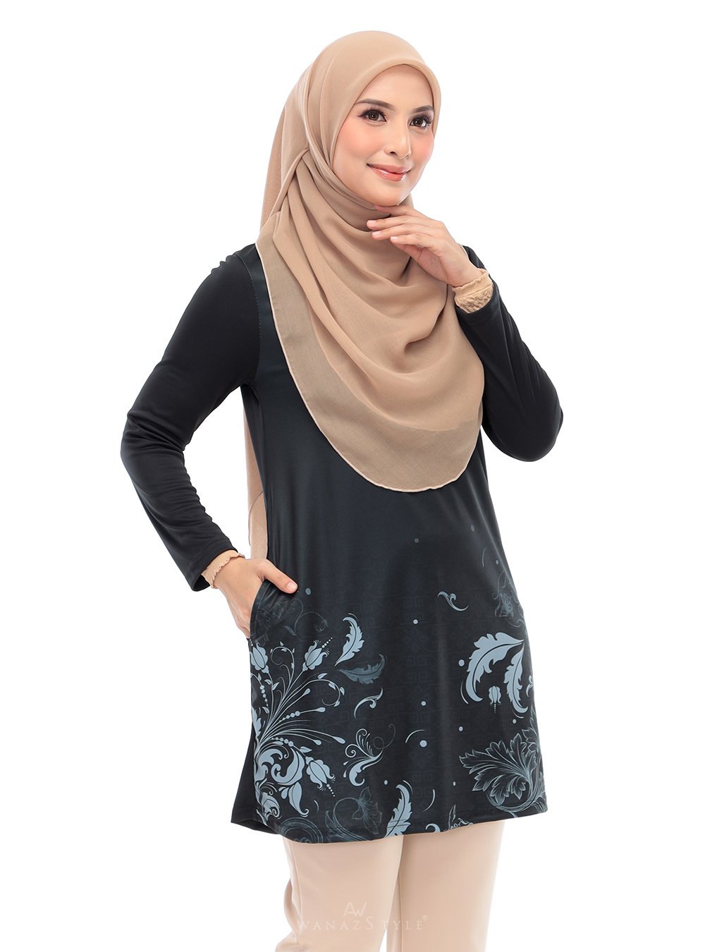 Awanazstyle | Muslimah With Fashion | Nuha | Black