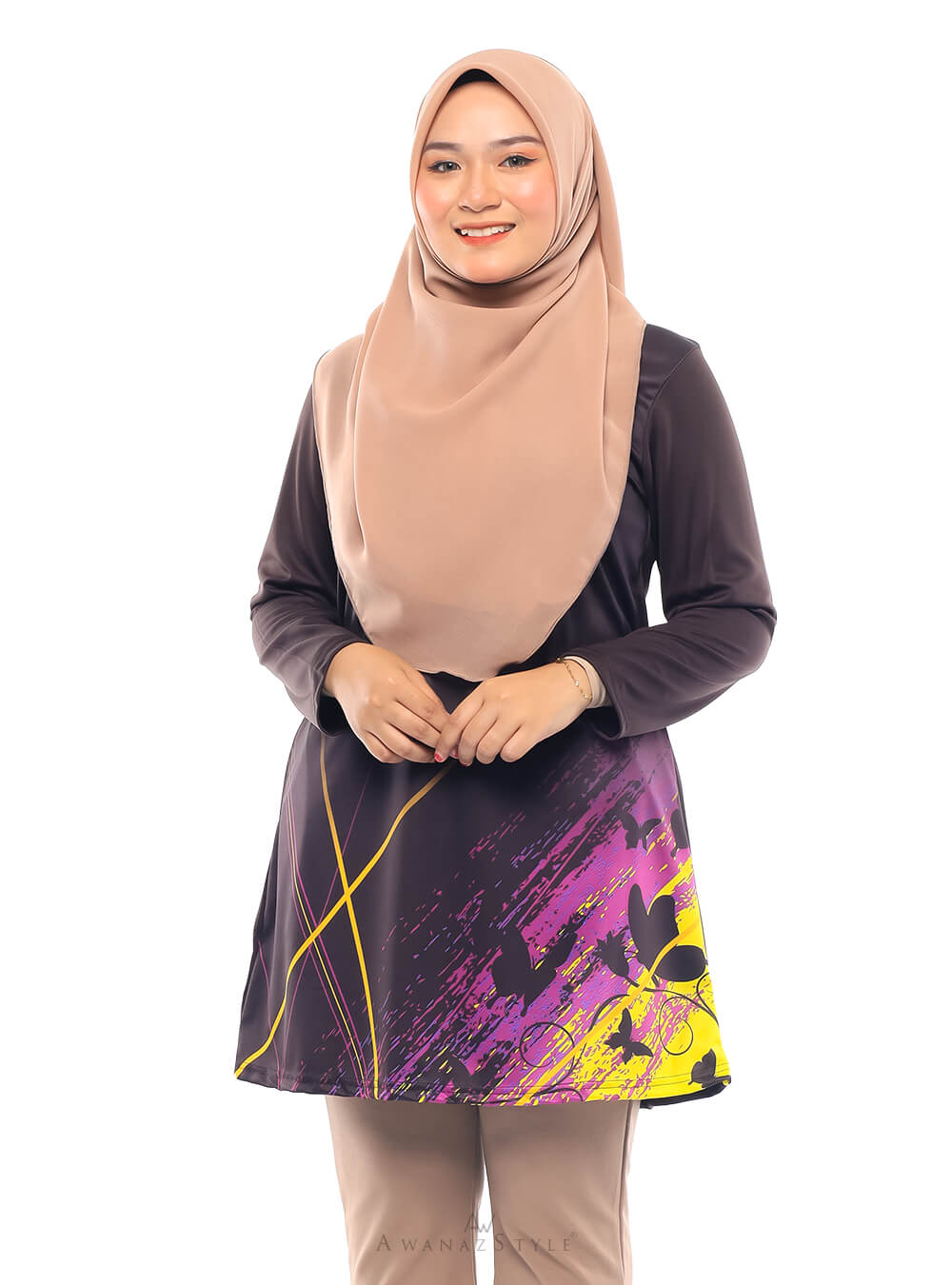 Awanazstyle | Muslimah With Fashion | Rama | Dark Brown
